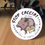 adesivo tondo stop caccia