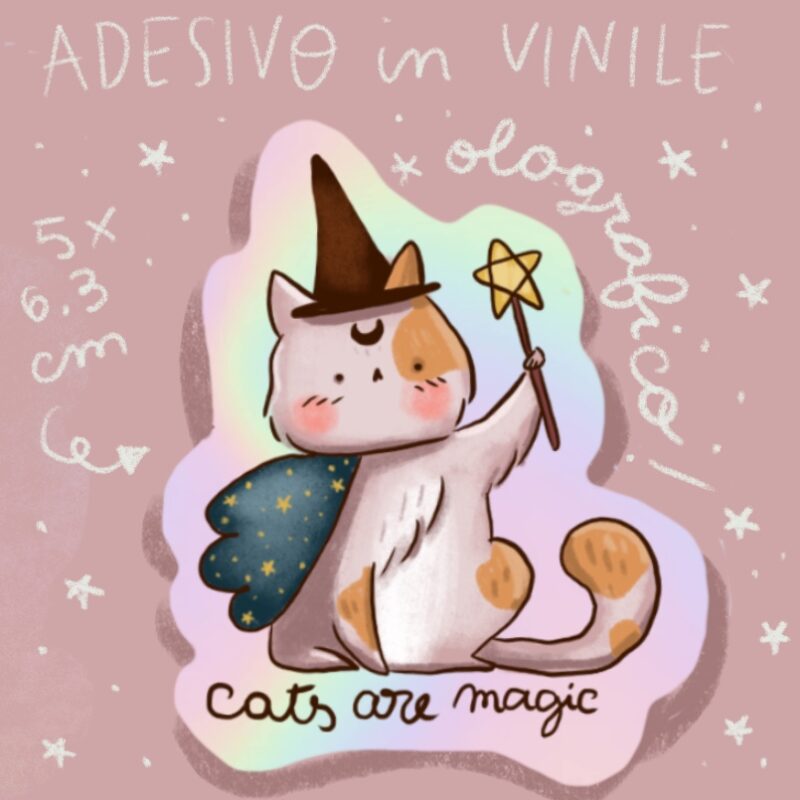 Adesivo cats are magic