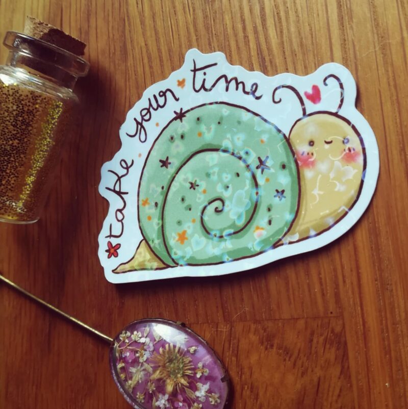 Adesivo Take your time - immagine 2
