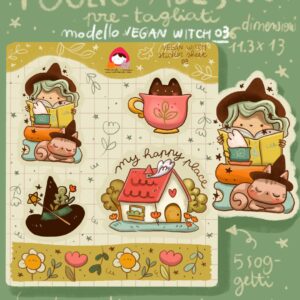 foglio di adesivi LA CASA DELLA STREGA