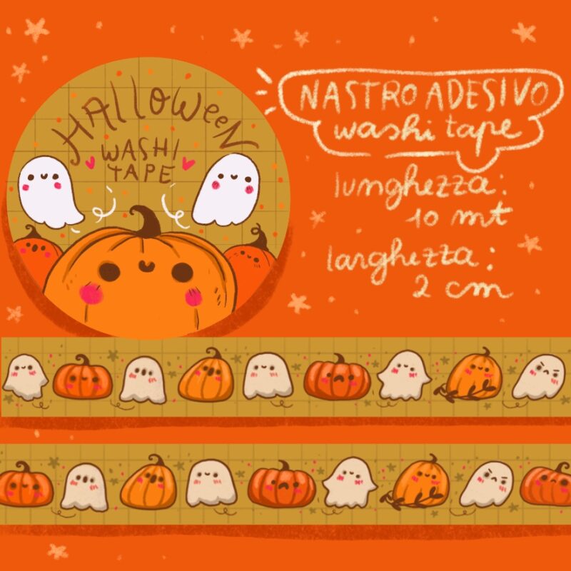 Nastro adesivo illustrato Halloween - immagine 2