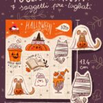 foglio di adesivi halloween night