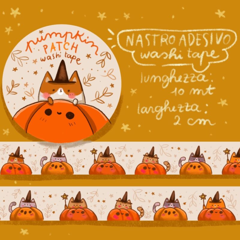 Nastro adesivo illustrato pumpkin patch - immagine 2