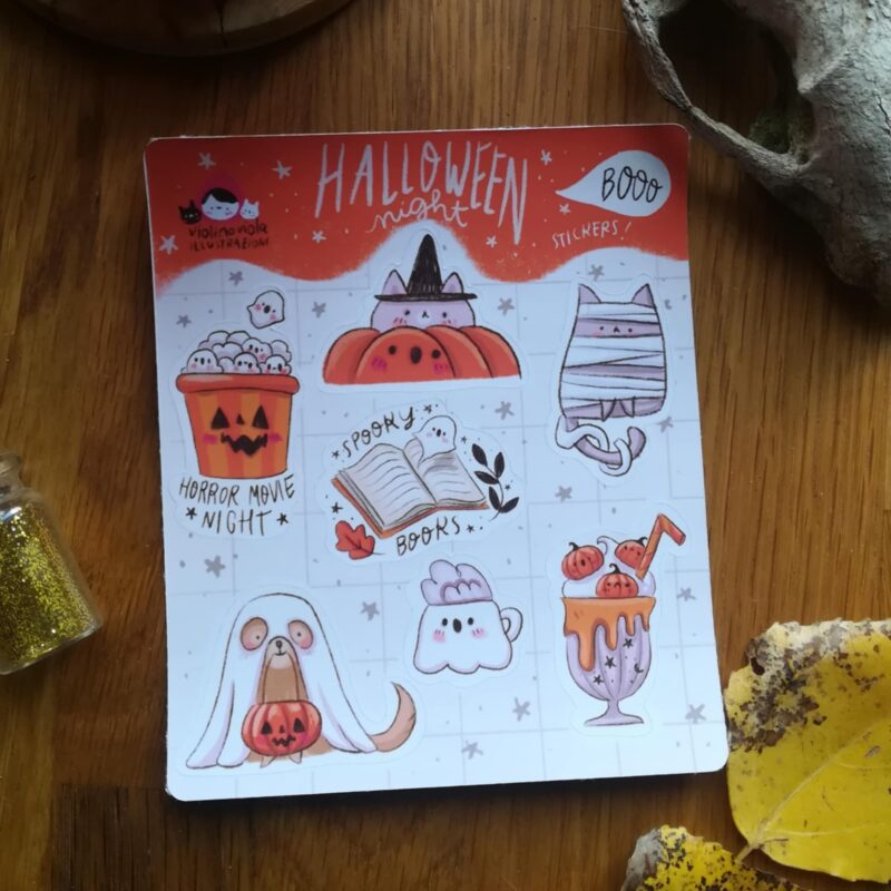 foglio di adesivi Halloween Night - immagine 2