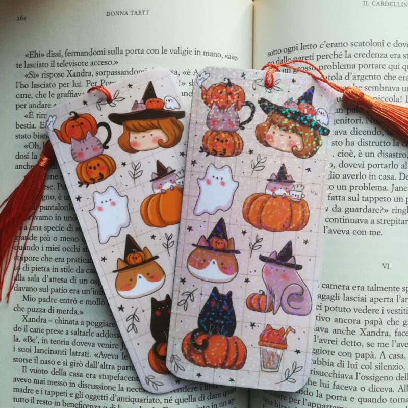 Segnalibro autunnale Cats and pumpkins - immagine 3