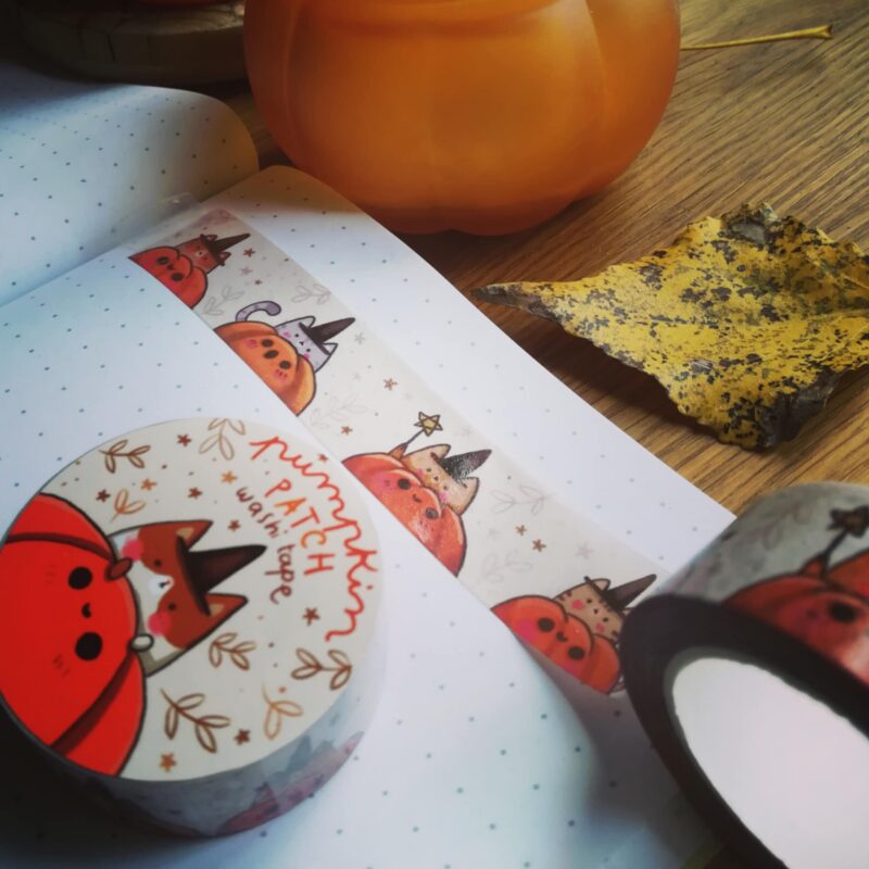 washi tape pumpkin patch