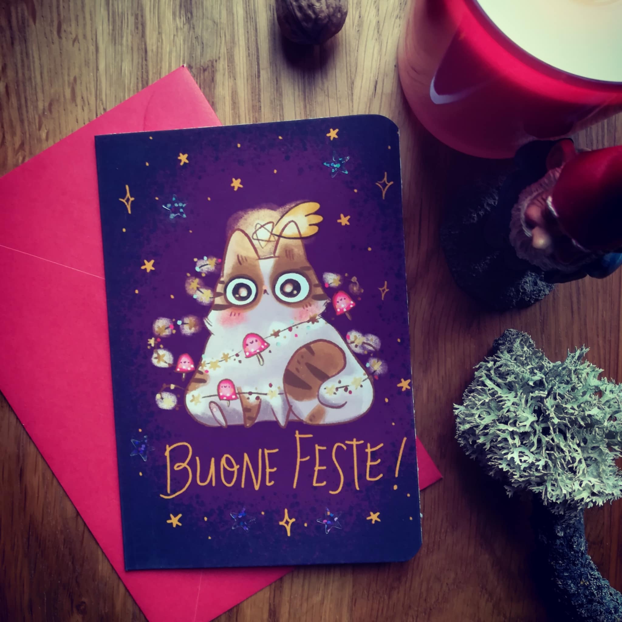Biglietto illustrato: Buone feste - immagine 3