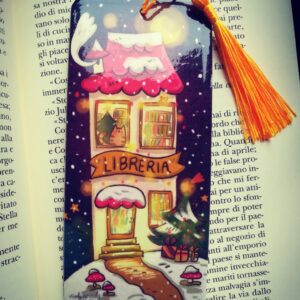 Segnalibro libreria natalizia