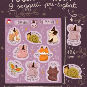 foglio di adesivi I consigli dei famigli