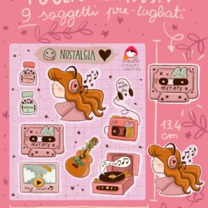 foglio di adesivi Nostalgia