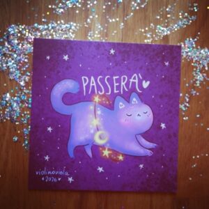 Cartolina quadrata Passerà