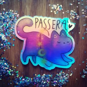 Adesivo in vinile olografico passerà