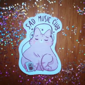 Adesivo Sad music club