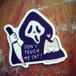 Adesivo Don't touch my cat