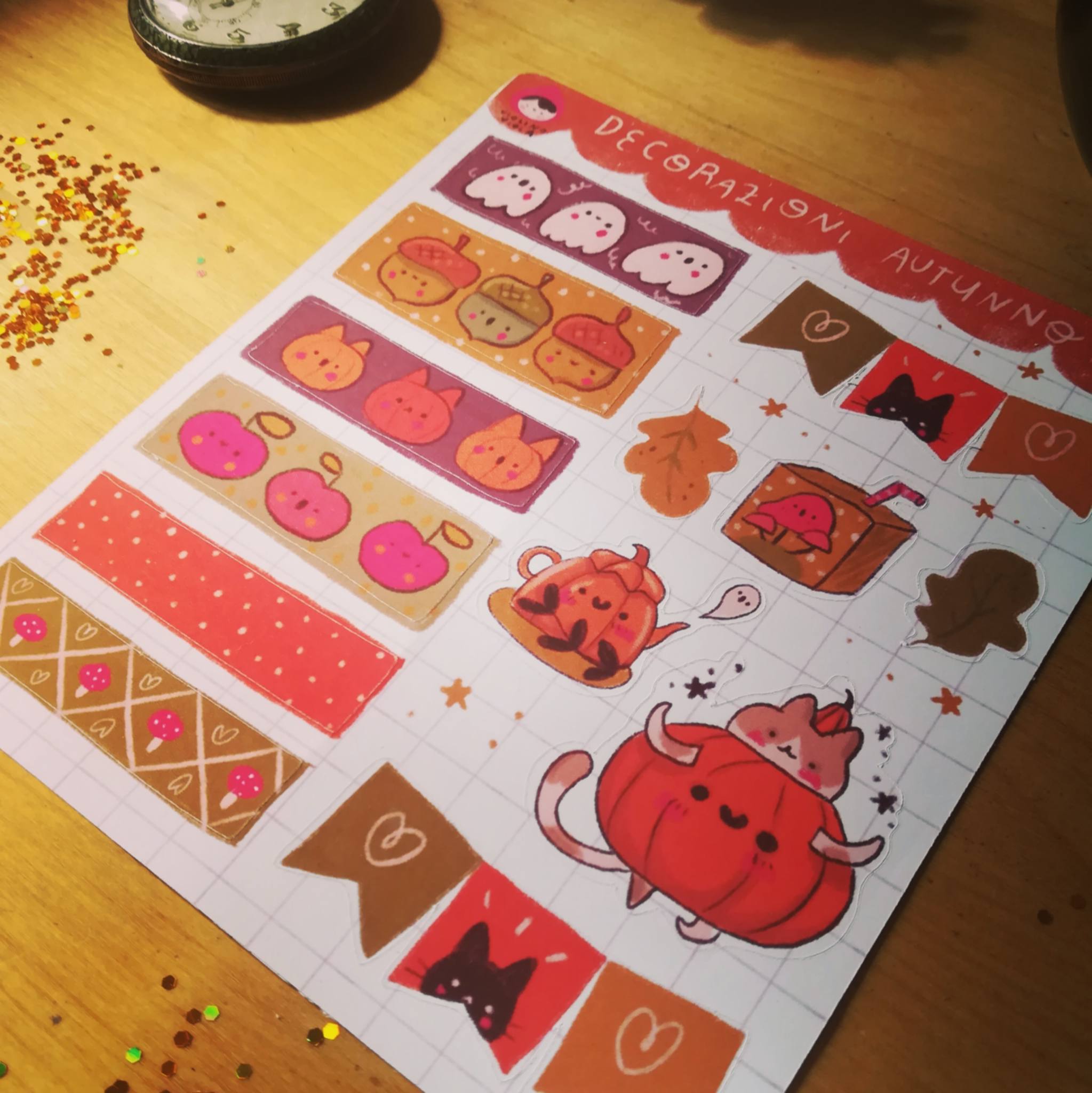foglio di adesivi Decorazioni autunno - immagine 2