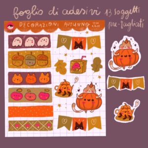 foglio di adesivi Decorazioni autunno