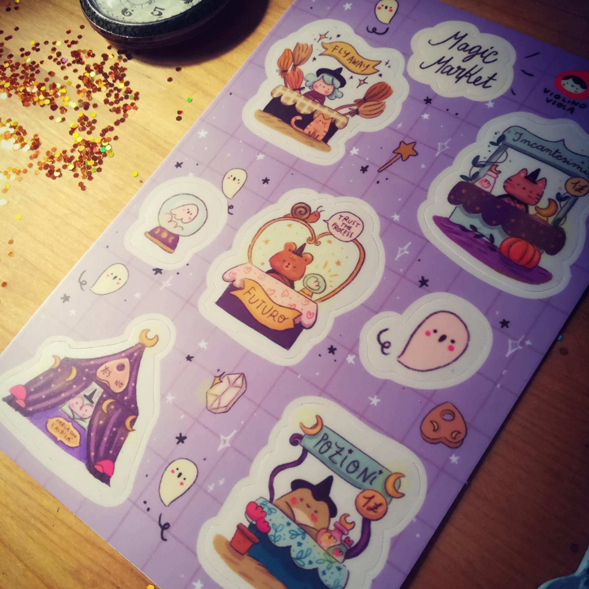 foglio di adesivi Magic market - immagine 2